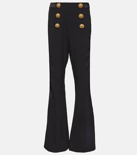 Pantalon bootcut à taille basse - Balmain - Modalova