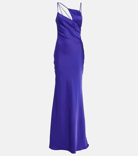 Robe longue Melva en satin - The Attico - Modalova