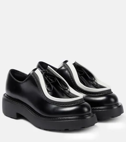 Mocassins à plateforme en cuir - Prada - Modalova