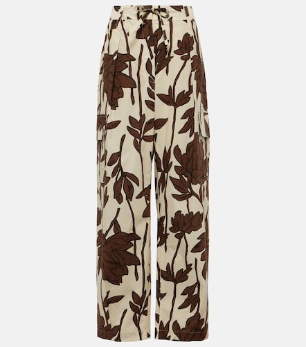Pantalon cargo en popeline de coton imprimé - Brunello Cucinelli - Modalova