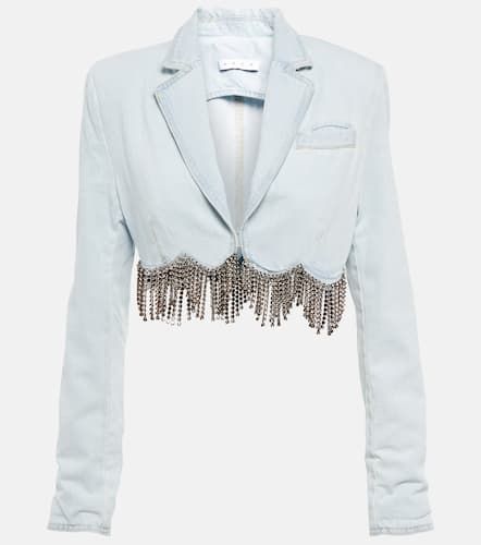 Blazer raccourci en jean à ornements - Area - Modalova