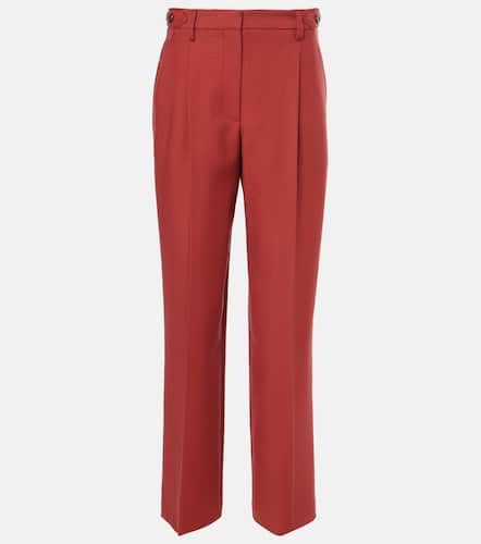 Pantalon droit à taille haute en laine - Brunello Cucinelli - Modalova