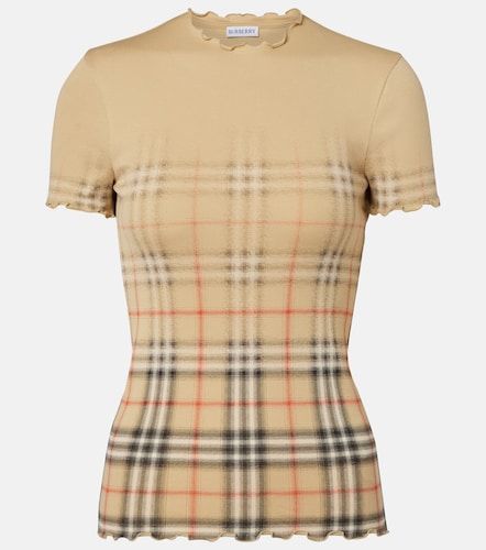 Top Check en coton - Burberry - Modalova