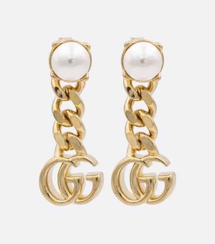 Boucles d'oreilles GG Marmont à ornements - Gucci - Modalova