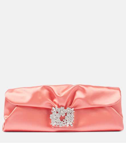 Pochette Efflorescence en satin à ornements - Roger Vivier - Modalova