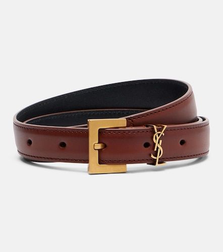 Ceinture Cassandre en cuir - Saint Laurent - Modalova