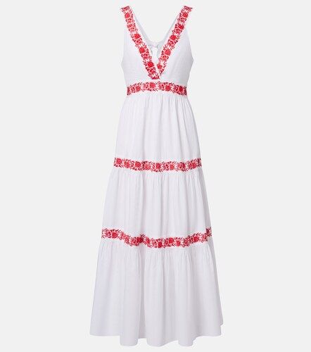 Robe midi Petalia brodée en coton - Heidi Klein - Modalova