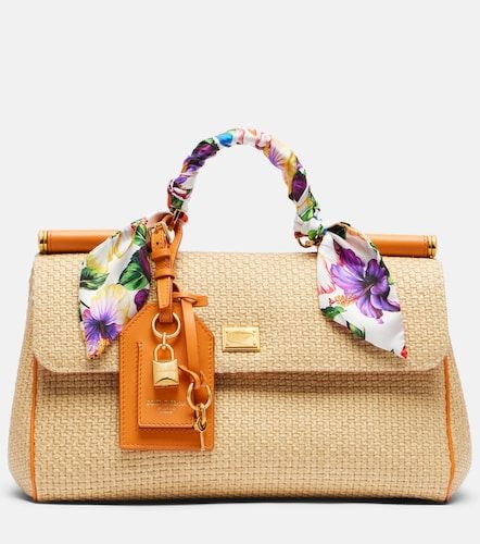Sac Sicily Small en raphia - Dolce&Gabbana - Modalova