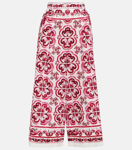 Jupe-culotte imprimée en coton - Dolce&Gabbana - Modalova