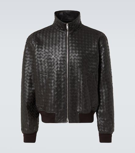 Blouson en cuir intrecciato - Bottega Veneta - Modalova