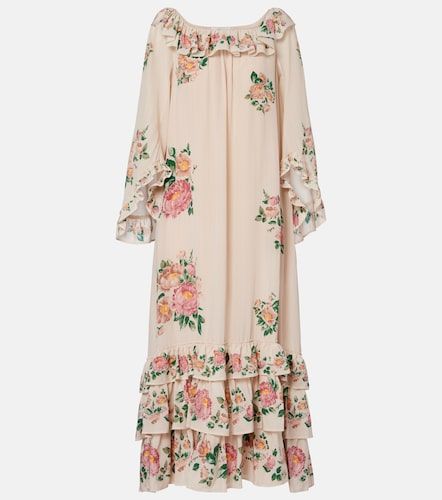 Chloé Robe longue en crêpe de soie à fleurs - Chloe - Modalova