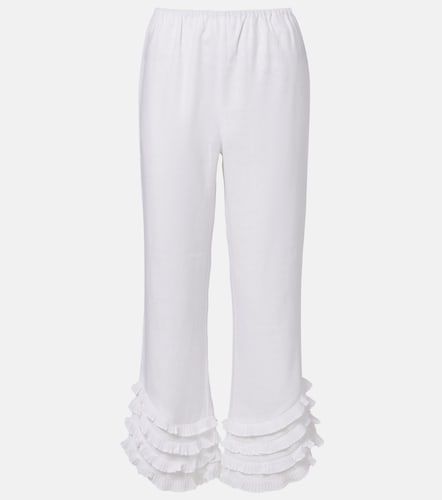 Pantalon ample Florence en lin à volants - Posse - Modalova