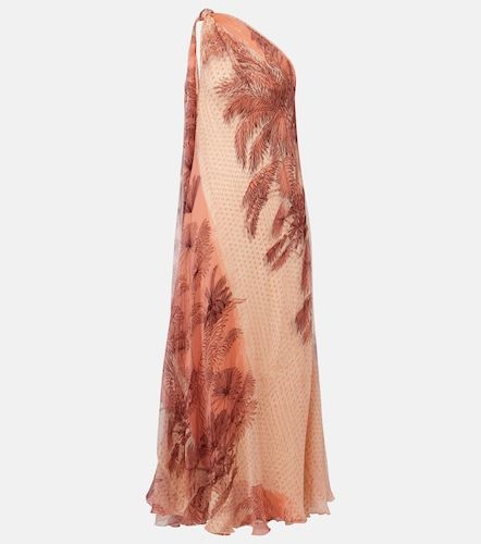 Robe longue imprimée en soie mélangée - Johanna Ortiz - Modalova