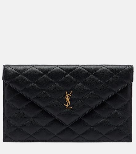 Pochette Paris en cuir - Saint Laurent - Modalova