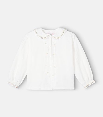 Blouse Janeke brodée en coton - Bonpoint - Modalova