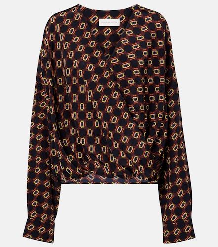 Top imprimé en soie - Dries Van Noten - Modalova