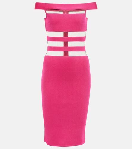 Robe à encolure bardot - Balmain - Modalova