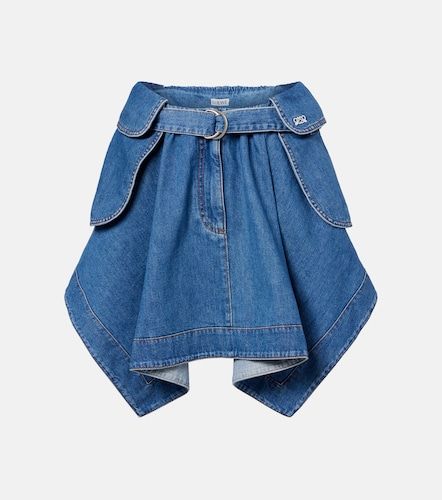 Loewe Mini-jupe en denim Double L - Loewe - Modalova