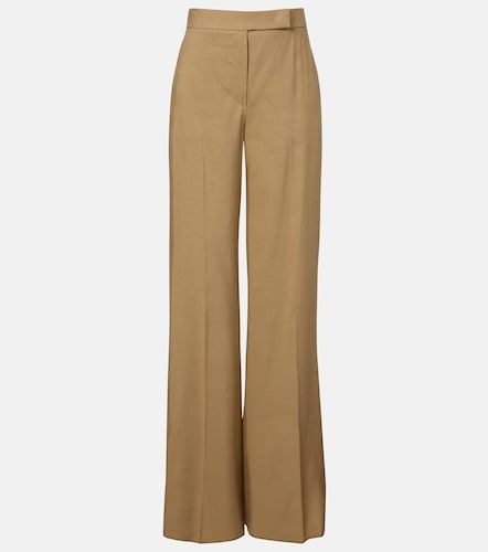 Pantalon ample en lin et soie - Max Mara - Modalova
