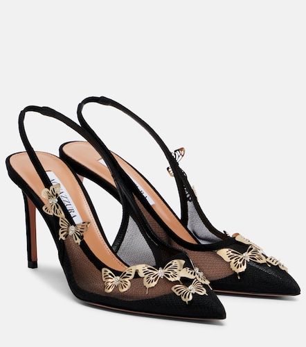 Escarpins slingback Papillon à ornements - Aquazzura - Modalova