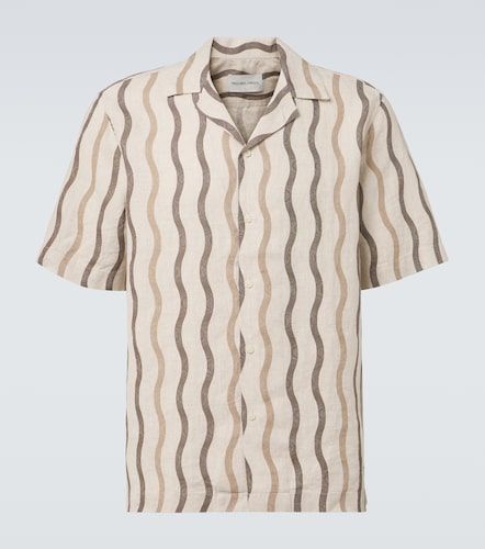 Chemise de bowling Roberto en lin à imprimé - Frescobol Carioca - Modalova