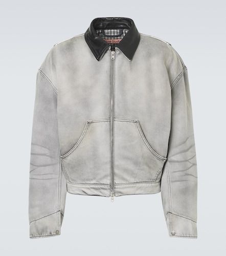Veste blouson en jean en cuir - Acne Studios - Modalova