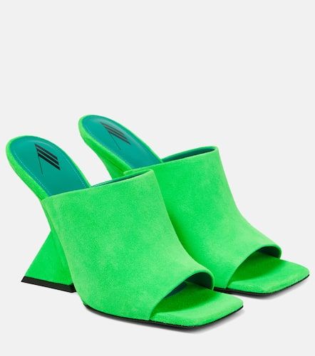 Mules compenses Cheope en daim - The Attico - Modalova