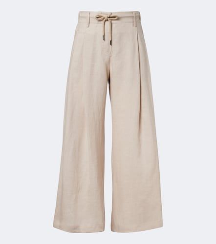 Pantalon ample en lin - Brunello Cucinelli - Modalova