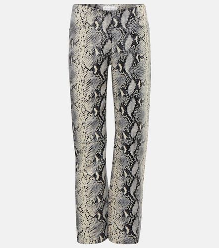 Pantalon droit imprimé en cuir - Victoria Beckham - Modalova
