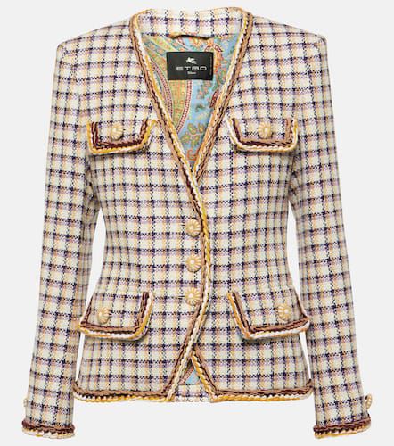 Veste en coton mélangé à carreaux - Etro - Modalova