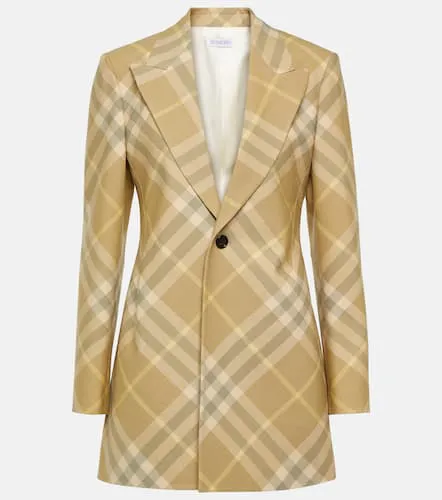 Blazer Check en laine - Burberry - Modalova