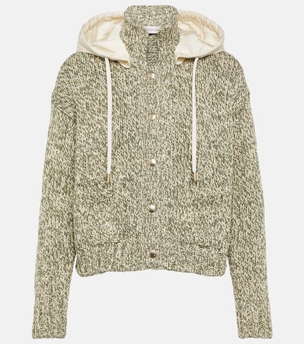 Cardigan raccourci en coton mélangé - Moncler - Modalova