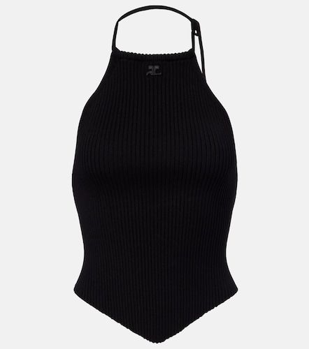 Courrèges Top Pointy en maille côtelée - Courreges - Modalova