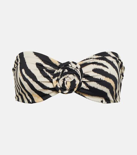 Haut de bikini bandeau à motif zébré - Magda Butrym - Modalova