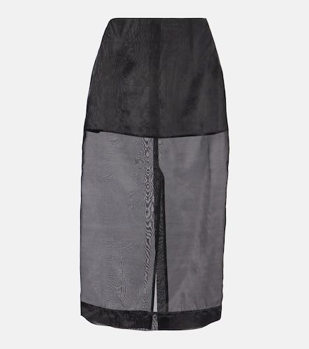 Jupe midi Peri en soie mélangée - The Frankie Shop - Modalova