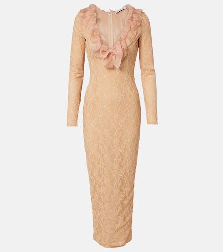 Robe midi en dentelle - Alessandra Rich - Modalova