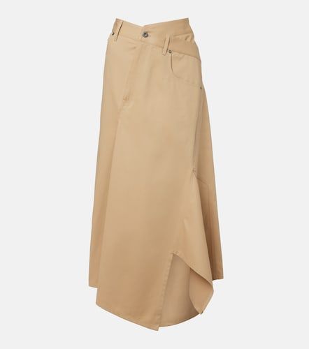 Jupe midi asymétrique en coton - Loewe - Modalova