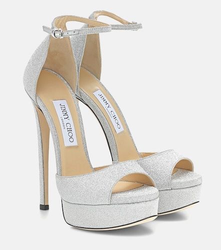 Sandales Max 150 à plateau et paillettes - Jimmy Choo - Modalova