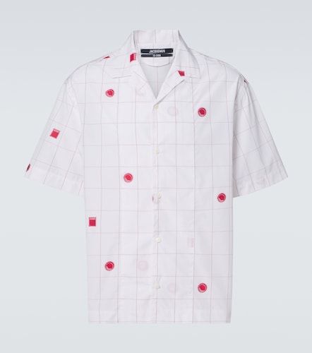 Chemise bowling en jacquard de coton à carreaux - Jacquemus - Modalova