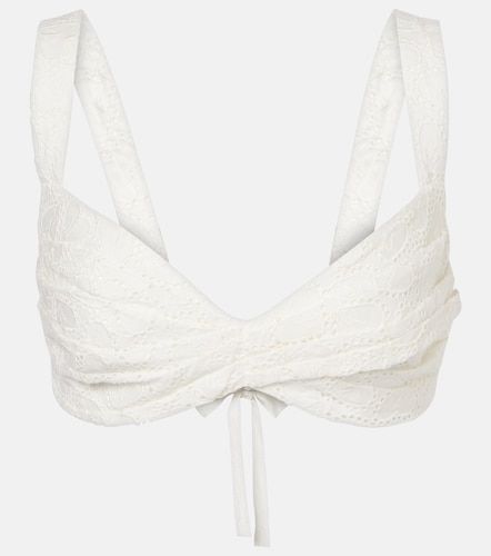 Brassière Crush Embroidered en lin - Zimmermann - Modalova