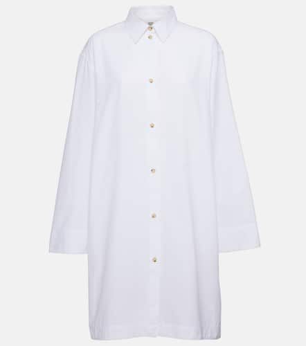 Robe chemise oversize en coton - Toteme - Modalova