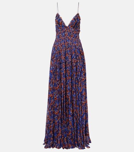 Robe longue Atrani en soie à fleurs - Ulla Johnson - Modalova
