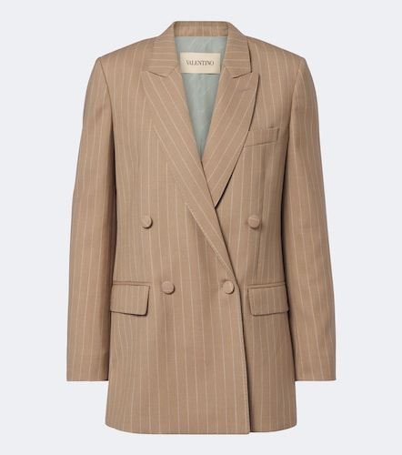 Blazer en laine vierge à rayures - Valentino - Modalova