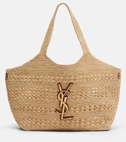 Cabas Icare Medium en raphia - Saint Laurent - Modalova
