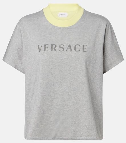 T-shirt réversible en coton - Versace - Modalova
