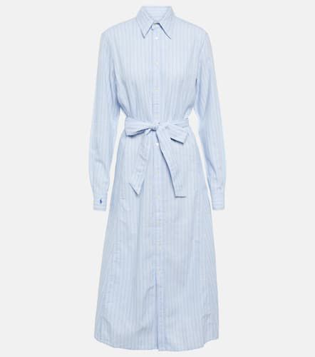 Robe chemise rayée en lin et coton - Polo Ralph Lauren - Modalova