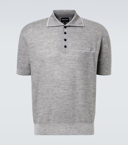 Polo en cachemire et soie - Giorgio Armani - Modalova