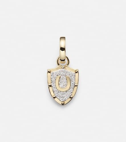 Collier Protection Miniature Crest en or 18 ct et diamants - FoundRae - Modalova