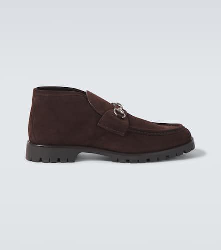 Gucci Bottines Horsebit en daim - Gucci - Modalova