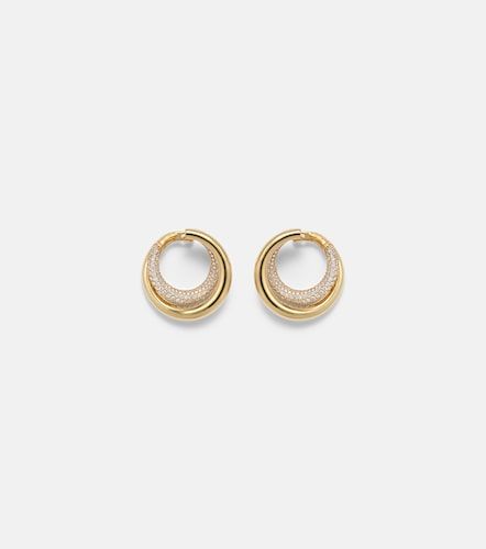 Boucles d’oreilles Infinity Loop Medium en or 18 ct et diamants - Engelbert - Modalova